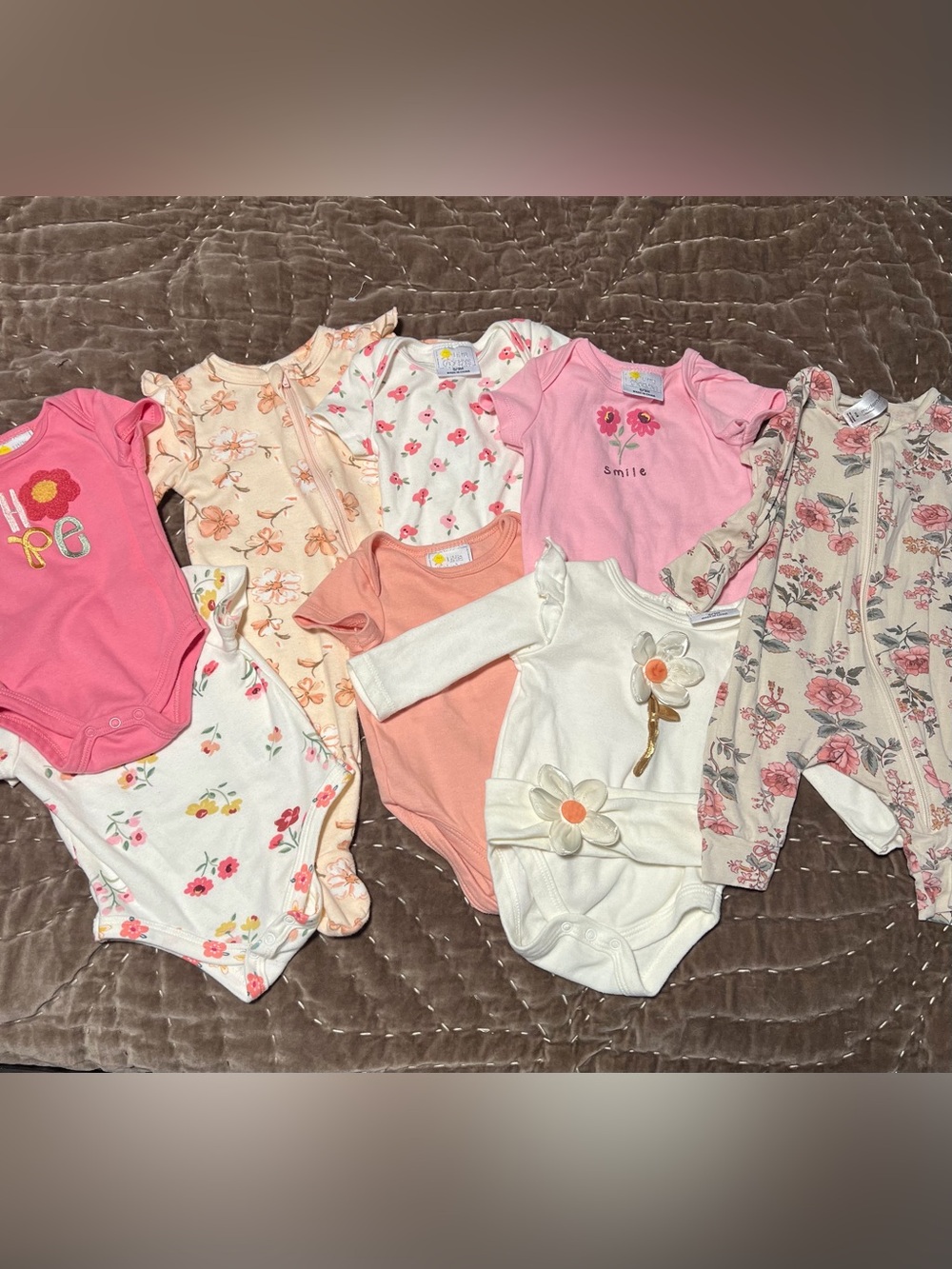 Baby girl Floral clothing bundle
